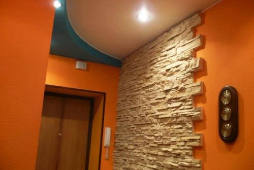 Идеи ремонта в прихожей. Оформляем потолок. Идеи для освещения прихожей 07