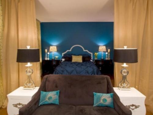 Интерьер комнаты гостиная спальня. Дизайн гостиной, совмещенной со спальней 09