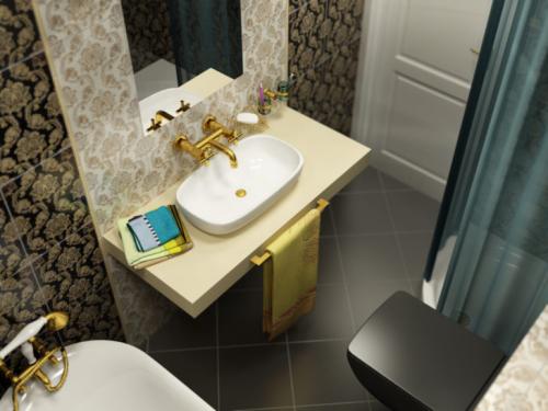 Дизайн маленькой ванной комнаты. Проект дизайна маленькой ванной комнаты – секреты художника