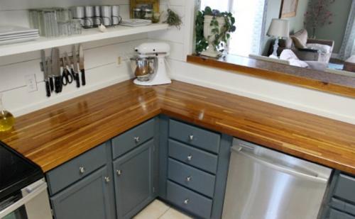 Из чего делают столешницы. Натуральные древесные плиты