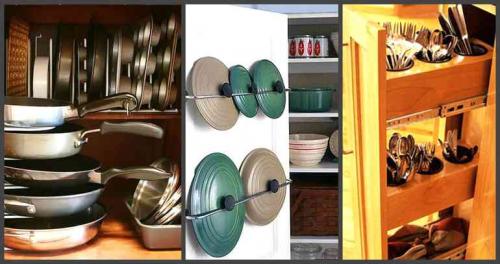 Как правильно разместить посуду на кухне. Как правильно раскладывать посуду на кухне — освободите кучу места