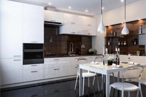 Белая кухня гостиная. Белая кухня — разрушаем распространенные мифы