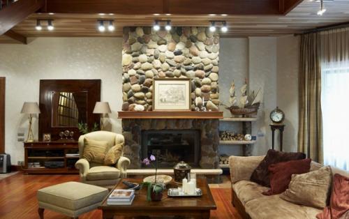 Как обставить гостиную в частном доме. Совмещенная гостиная