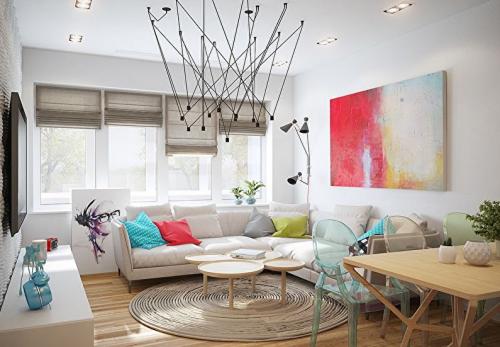 Интерьеры гостиных в квартире. Стиль интерьера для маленькой гостиной 07