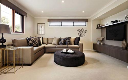 Бежевый интерьер с яркими акцентами. Бежевый в качестве основы