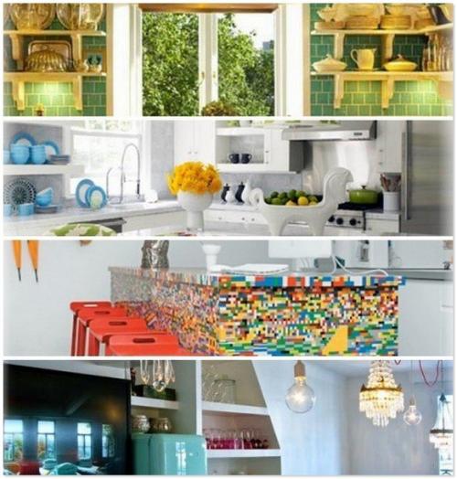 Эклектика в интерьере кухни