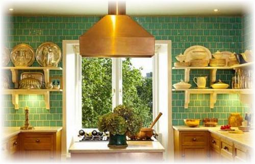 Эклектика в интерьере кухни