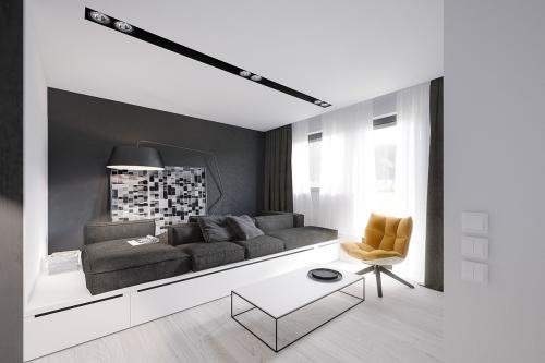 Дизайн однокомнатной квартиры в белом цвете. Оригинальное решение для интерьера маленькой квартиры