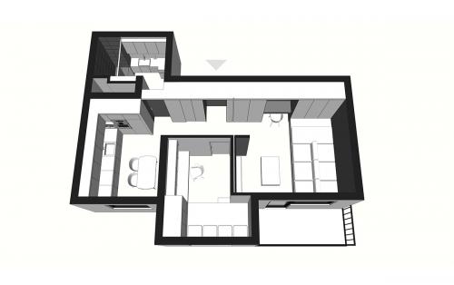 Дизайн однокомнатной квартиры в белом цвете. Оригинальное решение для интерьера маленькой квартиры