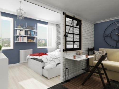 Дизайн квартиры 36 м кв. Квартира на 36 кв.м. 09 Дизайн квартиры 36 м кв. Квартира на 36 кв.м. 09