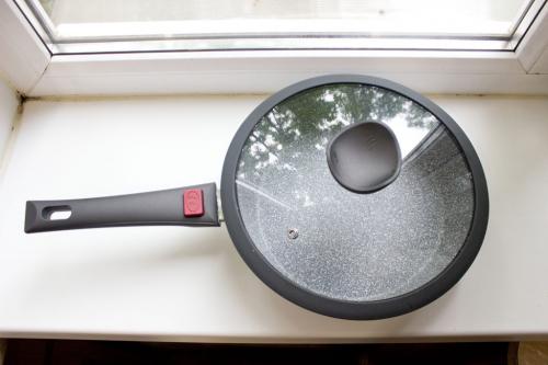 Сковорода-гриль роял китчен. Наша сковорода «Royal Kuchen» из «Магнита» за наклейки по акции. Мой отзыв