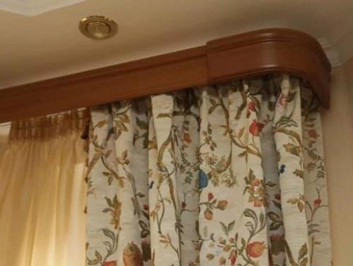 Шторы для потолочного карниза. Отличие гардин от карниза 05 Шторы для потолочного карниза. Отличие гардин от карниза 05