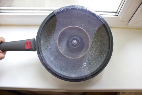 Сковорода-гриль роял китчен. Наша сковорода «Royal Kuchen» из «Магнита» за наклейки по акции. Мой отзыв