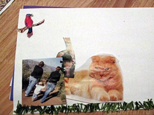 Как сделать коллаж своими руками в школу. Как сделать детский коллаж «Уютное место» своими руками