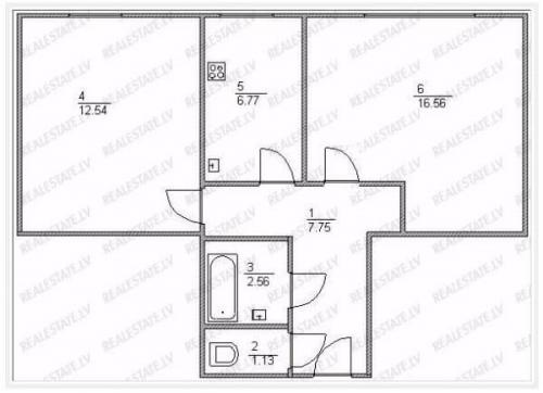 Планировка 2-комнатной квартиры распашонка. Типовые планировки
