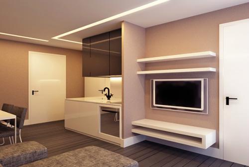 Перепланировка 2 х квартиры в 3 х комнатную. На фото: