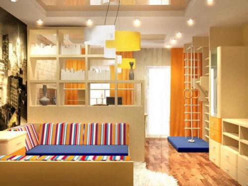 Как в детской комнате выделить зону для игрушек. Правила выделения различных зон в детских комнатах