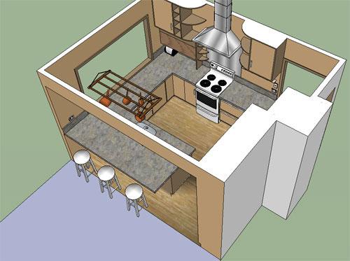 План маленькой кухни.