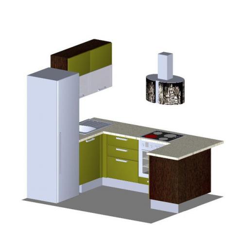 План маленькой кухни.