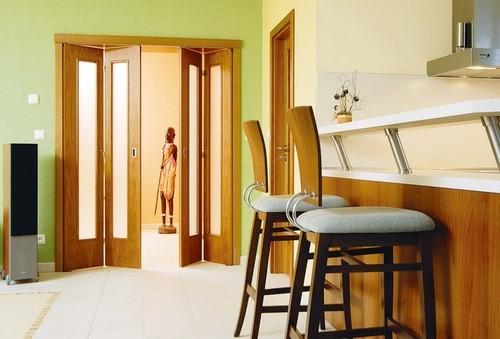 Двери для шкафа книжка. Складная дверь книжка для шкафа 08