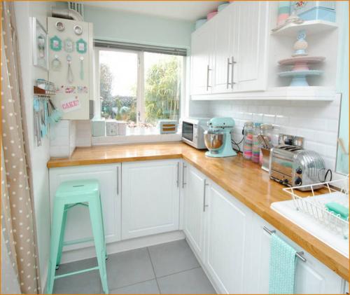 Как на маленькой кухне разместить технику. Приё. Отделка с «оптической иллюзией» 14 Как на маленькой кухне разместить технику. Приё. Отделка с «оптической иллюзией» 14