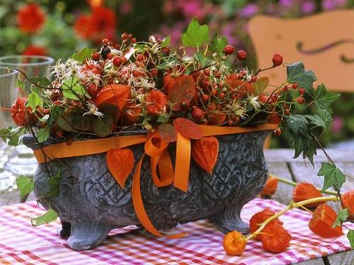 Осенний дизайн интерьера своими руками. Осенний декор стола своими руками 05
