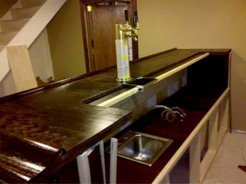 Как сделать барную стойку для бара. Барная стойка своими руками