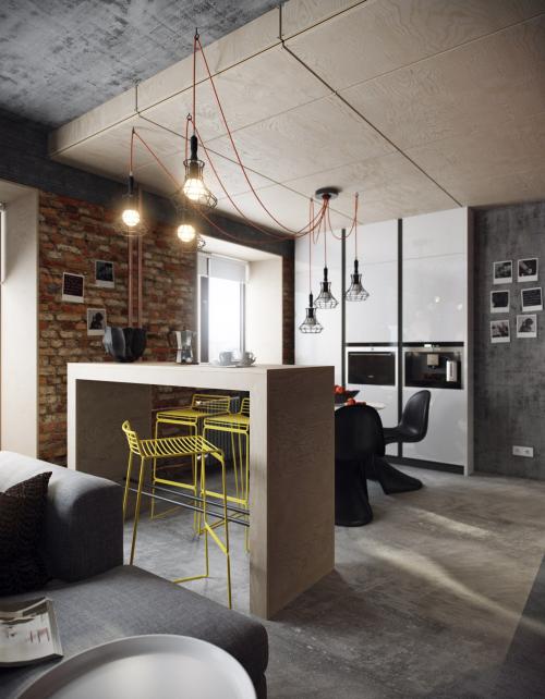 Лофт черный потолок. Важные детали