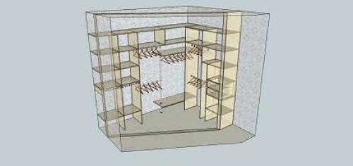 Как сделать в однокомнатной квартире гардеробную. Гардеробная в квартире 18