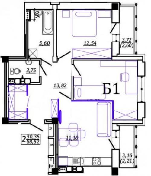 Перепланировка 2 х комнатной квартиры в 3 х комнатную. Различные способы