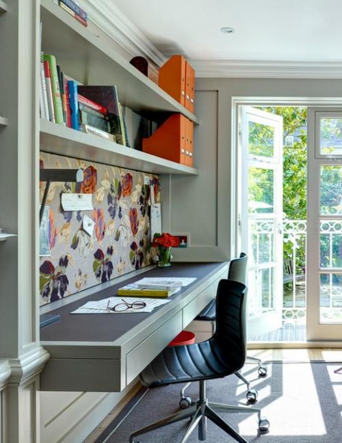 Украсить стену в офисе своими руками.  Доской для заметок