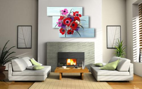 Какую картину повесить в зале над диваном. Картины в гостиную над диваном или камином
