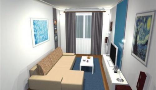 Как визуально расширить узкую комнату? 10