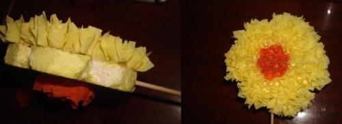 Топиарий из цветов. Топиарий из бумаги гофре