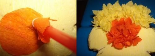 Топиарий из цветов. Топиарий из бумаги гофре