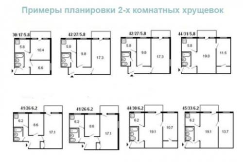 Хрущевка планировка 2-х комнатная. Преимущества и недостатки перепланировки