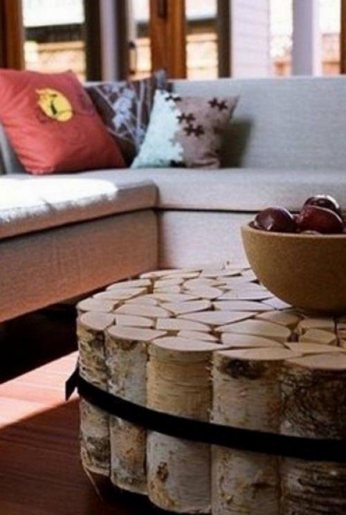 Спилы деревьев в интерьере. Стена из спилов дерева 07 Спилы деревьев в интерьере. Стена из спилов дерева 07