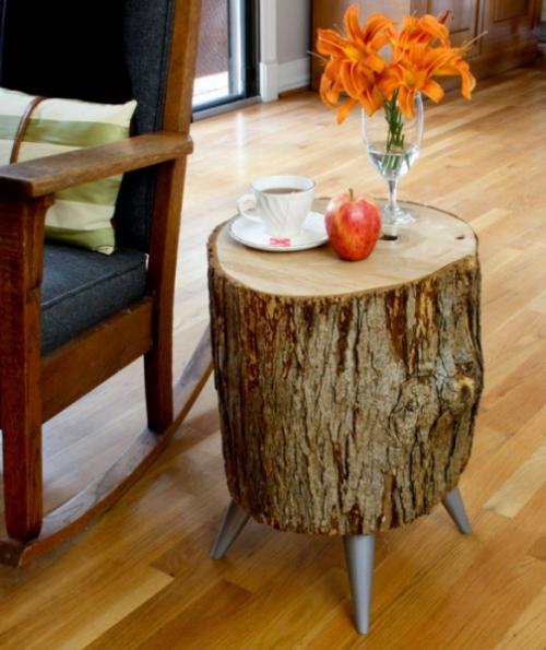 Спилы деревьев в интерьере. Стена из спилов дерева 08 Спилы деревьев в интерьере. Стена из спилов дерева 08