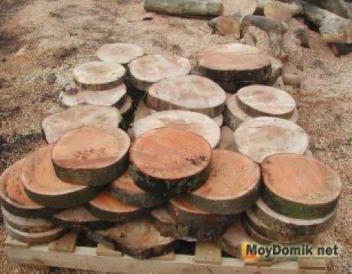 Как обработать спил дерева. 1 шаг – подготовка деревянных спилов