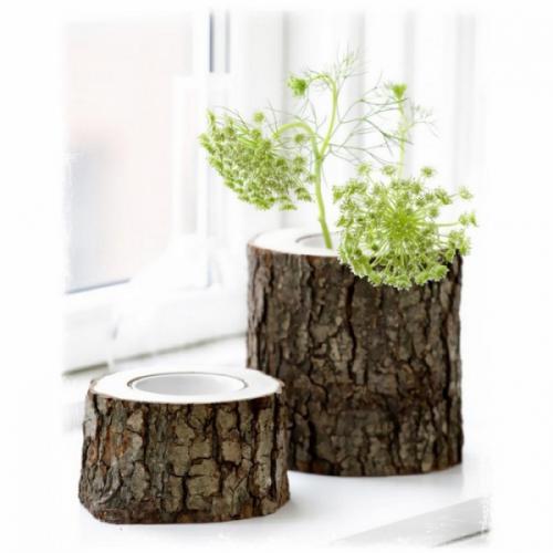 Спилы деревьев в интерьере. Стена из спилов дерева 06 Спилы деревьев в интерьере. Стена из спилов дерева 06