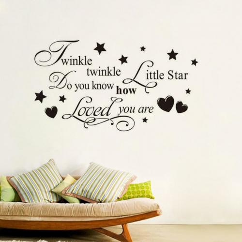 Цитаты на стену в комнате. Буквы на твердом уголке