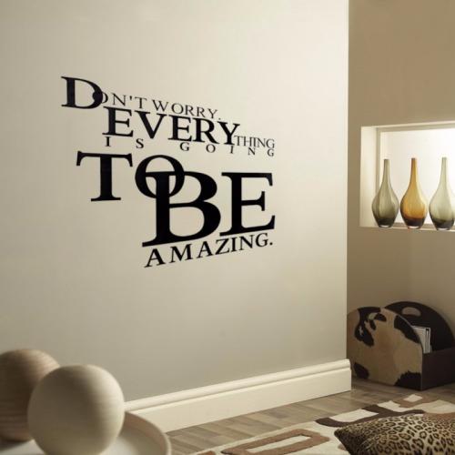 Цитаты на стену в комнате. Буквы на твердом уголке