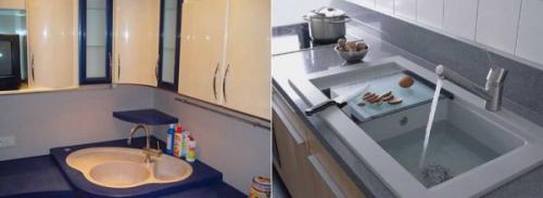 Какая раковина для кухни лучше. Нержавейка или камень?