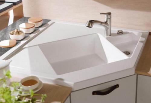 Раковина на кухню размеры. Размеры угловых моек и тумб под них