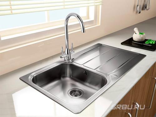 Какая раковина для кухни лучше. Нержавейка или камень? 17 Какая раковина для кухни лучше. Нержавейка или камень? 17