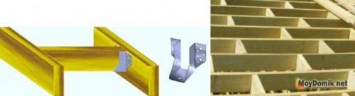 Монтаж деревянного перекрытия. Способ монтажа деревянных балок перекрытия