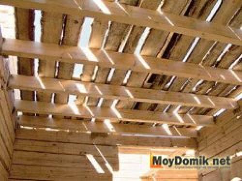 Монтаж деревянного перекрытия. Способ монтажа деревянных балок перекрытия