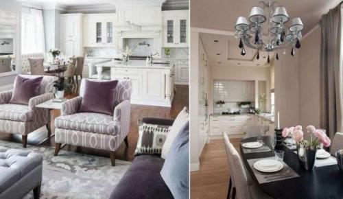 Кухня гостиная 17 метров интерьер. Интерьер кухни-гостиной 17 кв м с зонированием фото