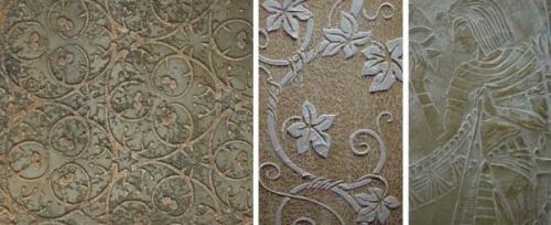 Рисунки цветов на стене. Разновидности трафаретов