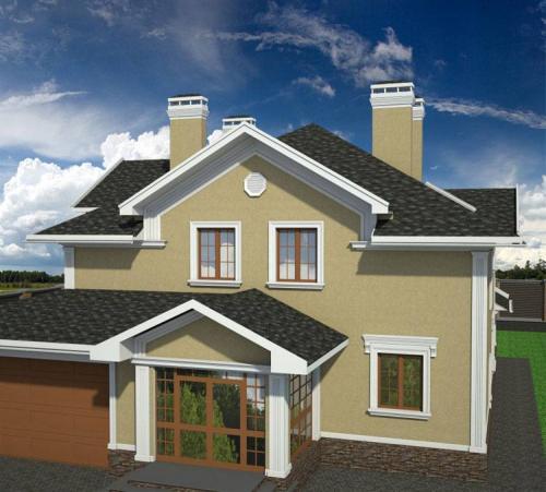 Модные цвета фасадов домов. ФИСТАШКОВЫЙ ЦВЕТ ФАСАДА ДОМА